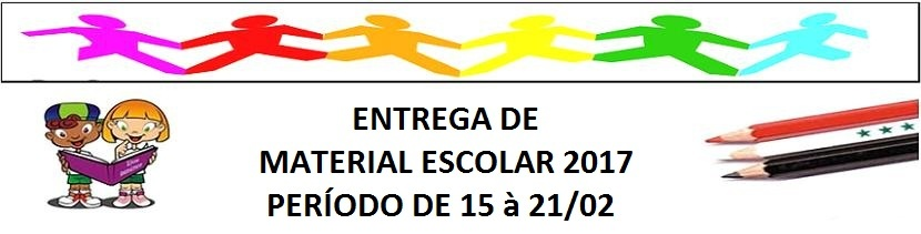 CAMPANHA MATERIAL ESCOLAR 2017