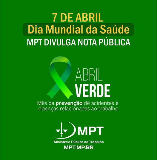 07 DE ABRIL - DIA MUNDIAL DA SAÚDE