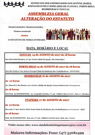 REFORMA ESTATUTÁRIA E REGIMENTO ELEITORAL