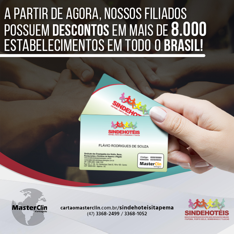 PARCERIA SINDEHOTEIS X MASTERCLIN