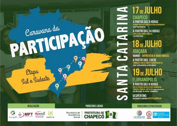 CARAVANA DA PARTICIPAÇÃO CHEGA A SC E DISCUTE TRABALHO INFANTIL