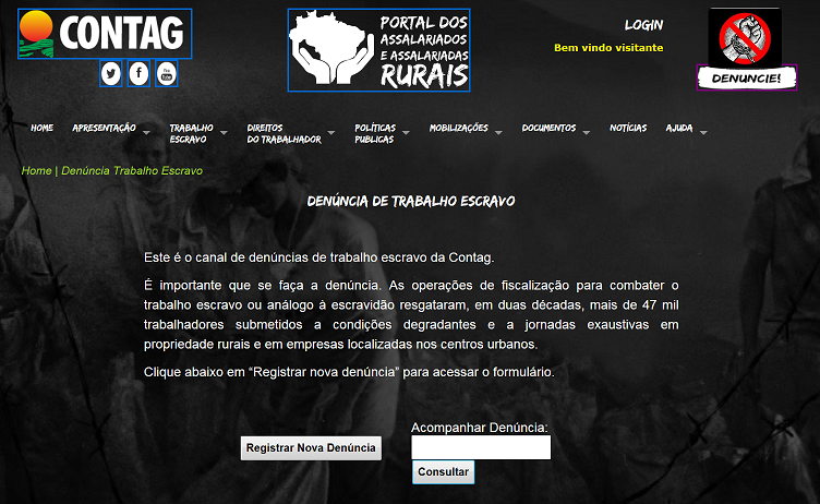 Portal busca ampliar número de denúncias contra trabalho escravo